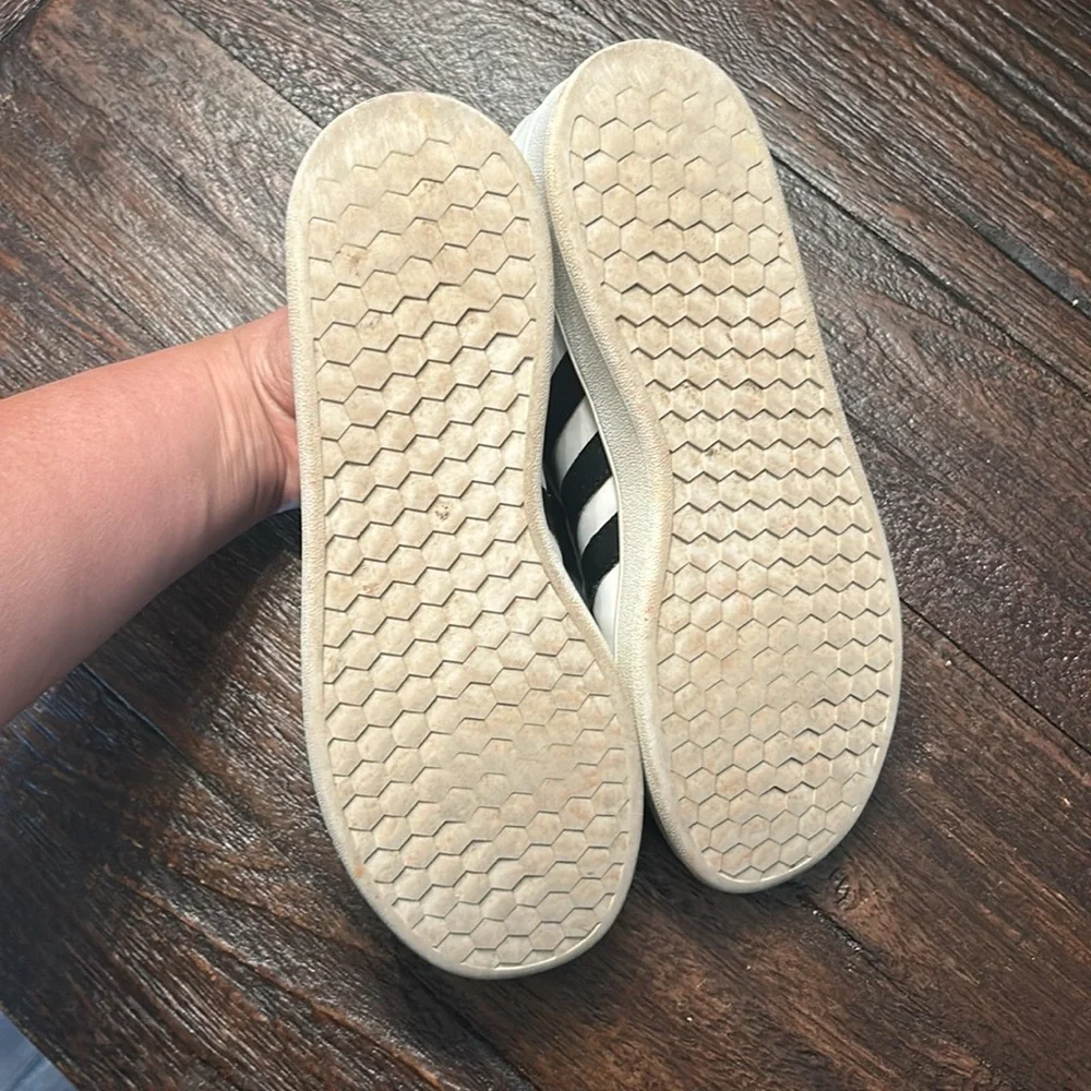 Adidas Grand Court White and Black Classic Sneakers